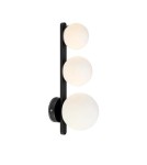 Bathroom wall lamps - Markslojd PURO WALL 3L Wall lamp G9 3x20W IP44 black/white 108349 - product 1
