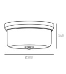 Ceiling lamps - Cosmolight Plafond DRESDEN C02374BNI nickel - product 6