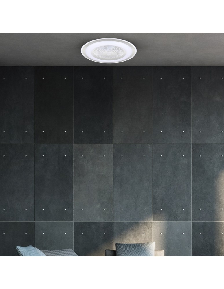 Fans with lighting - Milagro LED Plafondier ZONDA SILVER 48W with fan ML8503 - product kolory-swiatla.pl 4