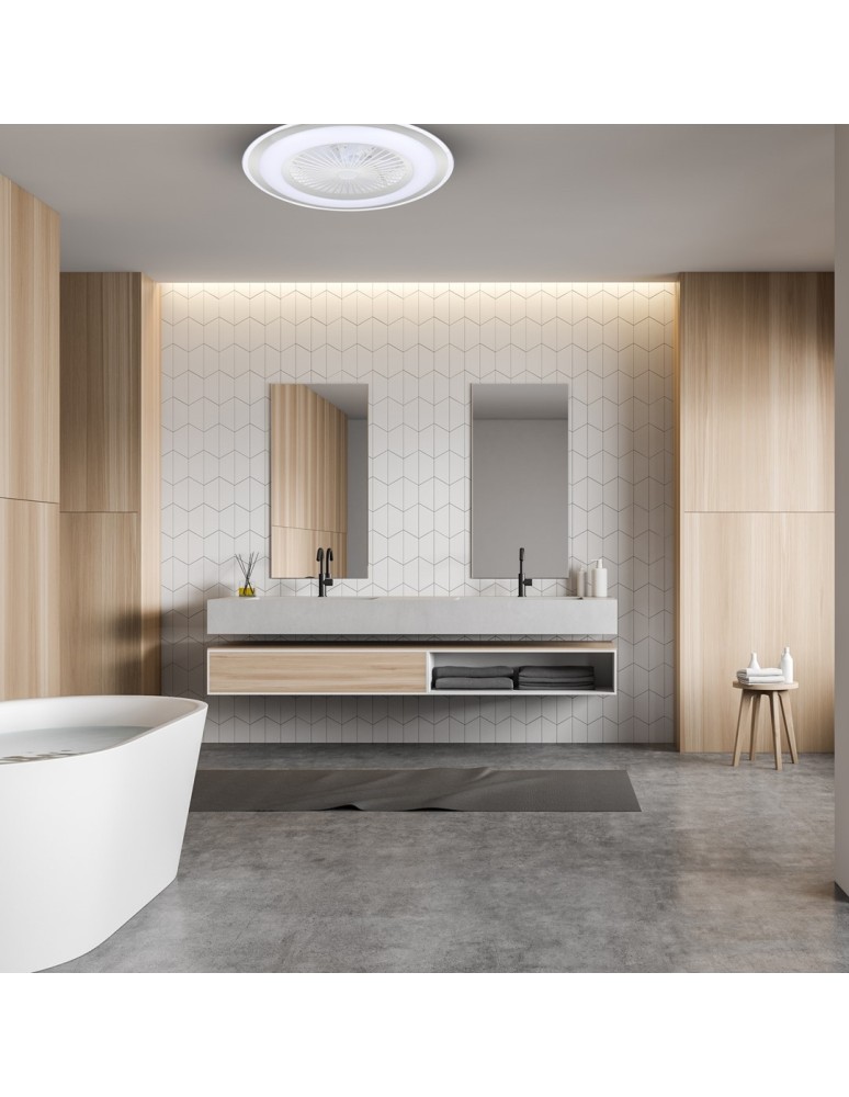 Fans with lighting - Milagro LED Plafondier ZONDA SILVER 48W with fan ML8503 - product kolory-swiatla.pl 6