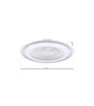 Fans with lighting - Milagro LED Plafondier ZONDA SILVER 48W with fan ML8503 - product 7