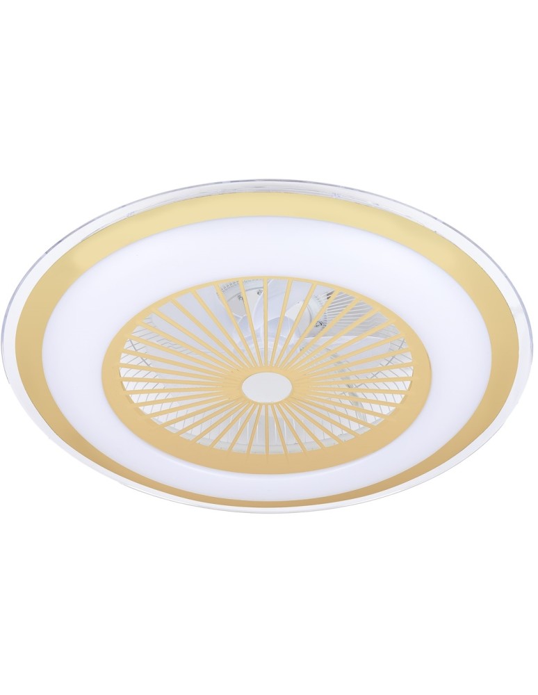 Fans with lighting - Milagro LED Plafondier ZONDA GOLD 48W with fan ML8505 - product kolory-swiatla.pl 2