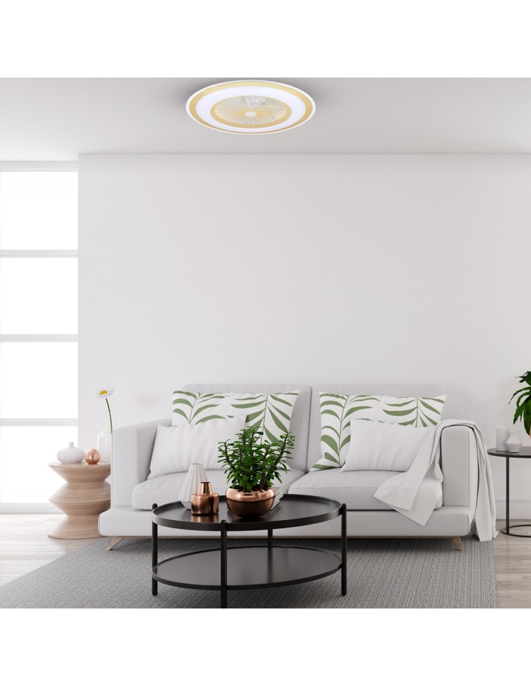 Fans with lighting - Milagro LED Plafondier ZONDA GOLD 48W with fan ML8505 - product kolory-swiatla.pl 5