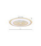 Fans with lighting - Milagro LED Plafondier ZONDA GOLD 48W with fan ML8505 - product 7