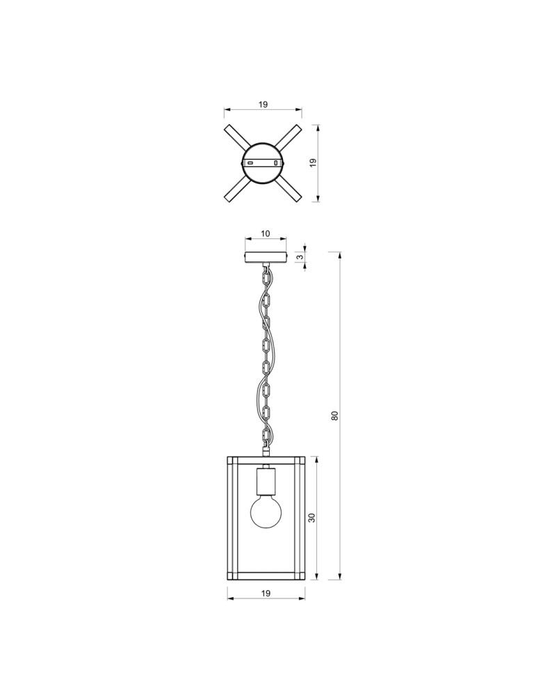Pendant lamps - Milagro ARNOLD 1xE27 pendant lamp MLP8562 - product kolory-swiatla.pl 6