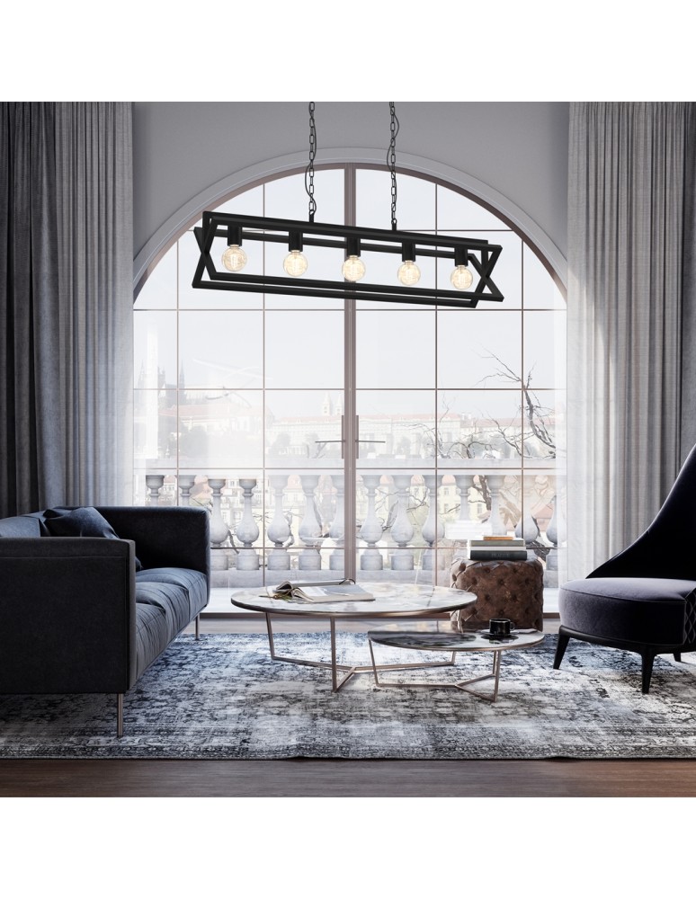 Pendant lamps - Milagro ARNOLD 5xE27 pendant lamp MLP8564 - product kolory-swiatla.pl 4