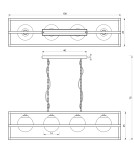 Pendant lamps - Milagro DIEGO 5xE14 pendant lamp MLP8570 - product 6