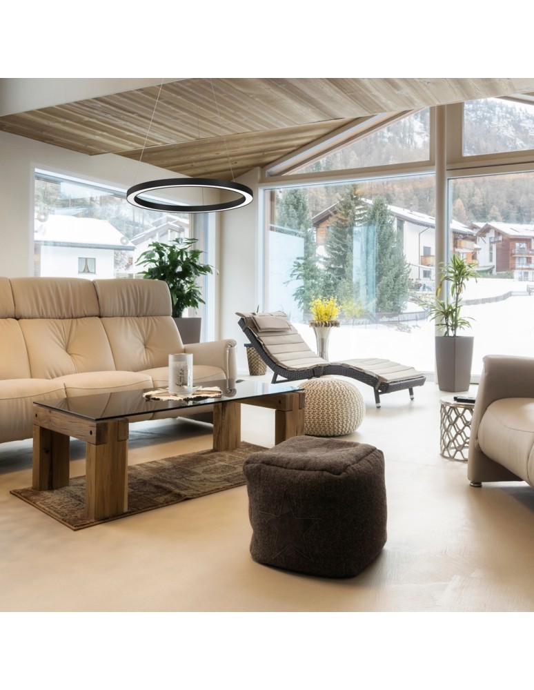 Pendant lamps circles - Milagro GALAXIA BLACK 26W LED pendant lamp ML8420 - product kolory-swiatla.pl 5