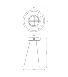 Pendant lamps circles - Milagro GALAXIA BLACK 26W LED pendant lamp ML8420 - product 6