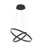 Pendant lamps circles - Milagro GALAXIA BLACK 46W LED pendant lamp ML8422 - product 1