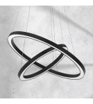 Pendant lamps circles - Milagro GALAXIA BLACK 46W LED pendant lamp ML8422 - product 3