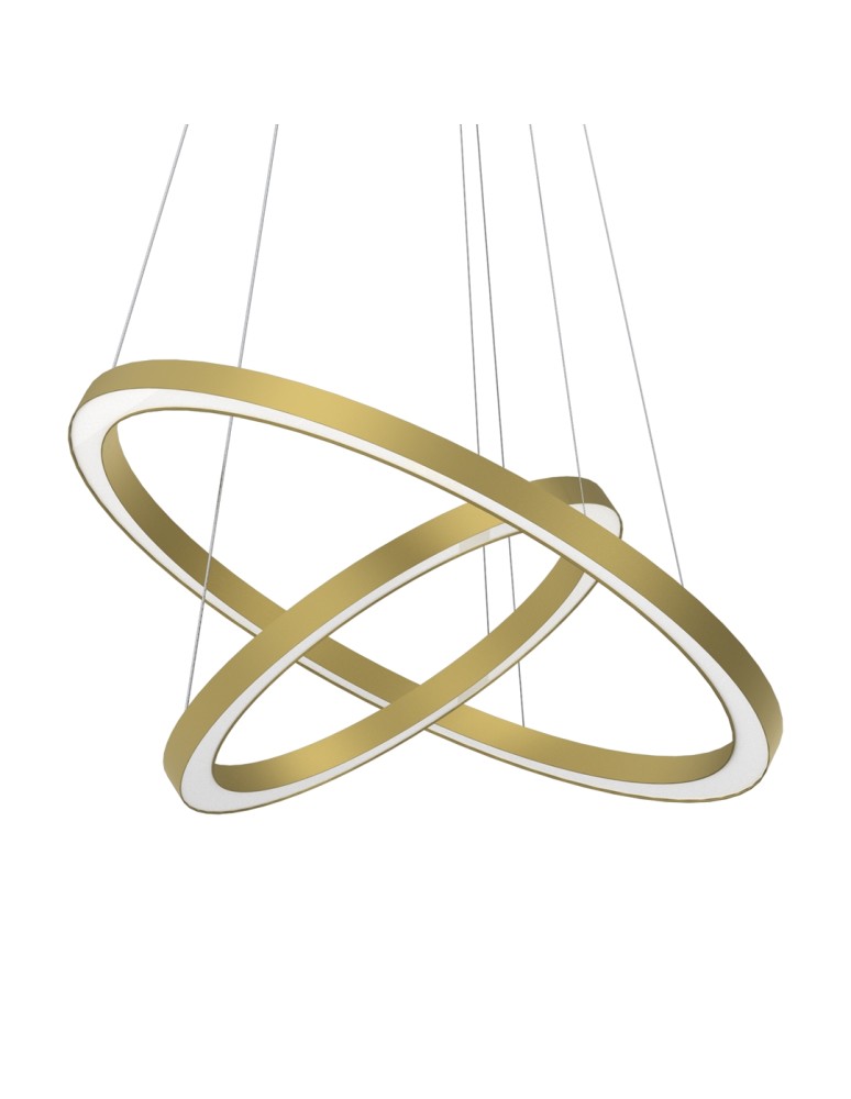 Pendant lamps circles - Milagro GALAXIA GOLD 46W LED pendant lamp ML8423 - product kolory-swiatla.pl 2