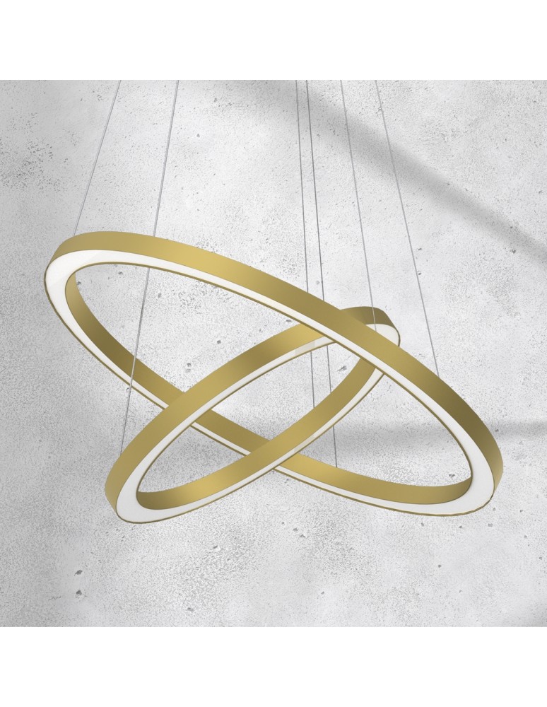 Pendant lamps circles - Milagro GALAXIA GOLD 46W LED pendant lamp ML8423 - product kolory-swiatla.pl 3