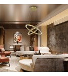 Pendant lamps circles - Milagro GALAXIA GOLD 46W LED pendant lamp ML8423 - product 4