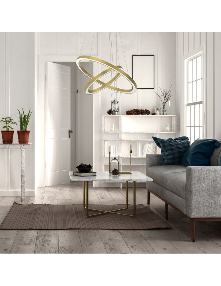 Pendant lamps circles - Milagro GALAXIA GOLD 46W LED pendant lamp ML8423 - product kolory-swiatla.pl 5