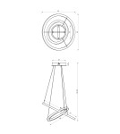 Pendant lamps circles - Milagro GALAXIA GOLD 46W LED pendant lamp ML8423 - product 6