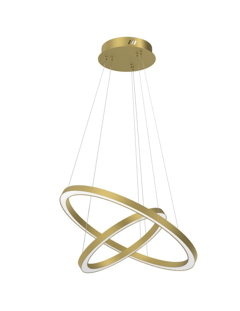 Pendant lamps circles - Milagro GALAXIA GOLD 46W LED pendant lamp ML8423 - product kolory-swiatla.pl 7