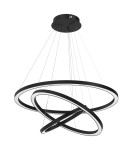 Pendant lamps circles - Milagro GALAXIA BLACK 85W LED pendant lamp ML8424 - product 1