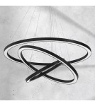 Pendant lamps circles - Milagro GALAXIA BLACK 85W LED pendant lamp ML8424 - product 5