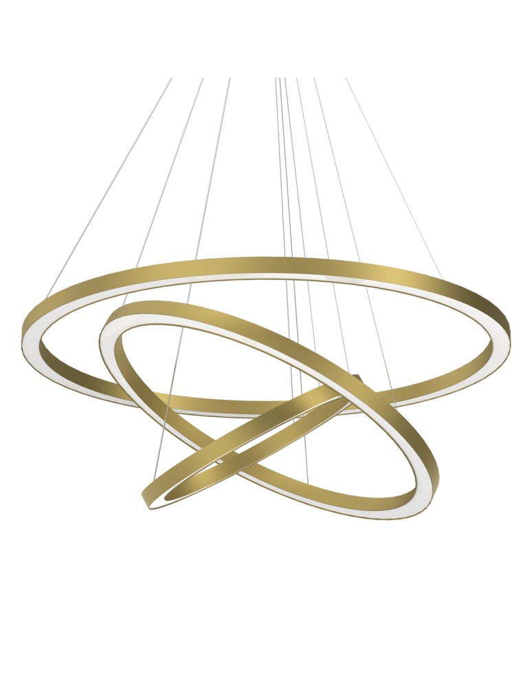 Pendant lamps circles - Milagro GALAXIA GOLD 85W LED pendant lamp ML8425 - product kolory-swiatla.pl 3