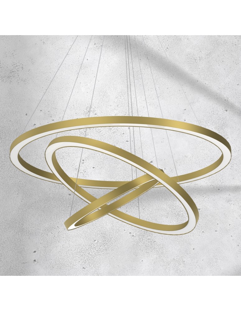 Pendant lamps circles - Milagro GALAXIA GOLD 85W LED pendant lamp ML8425 - product kolory-swiatla.pl 5