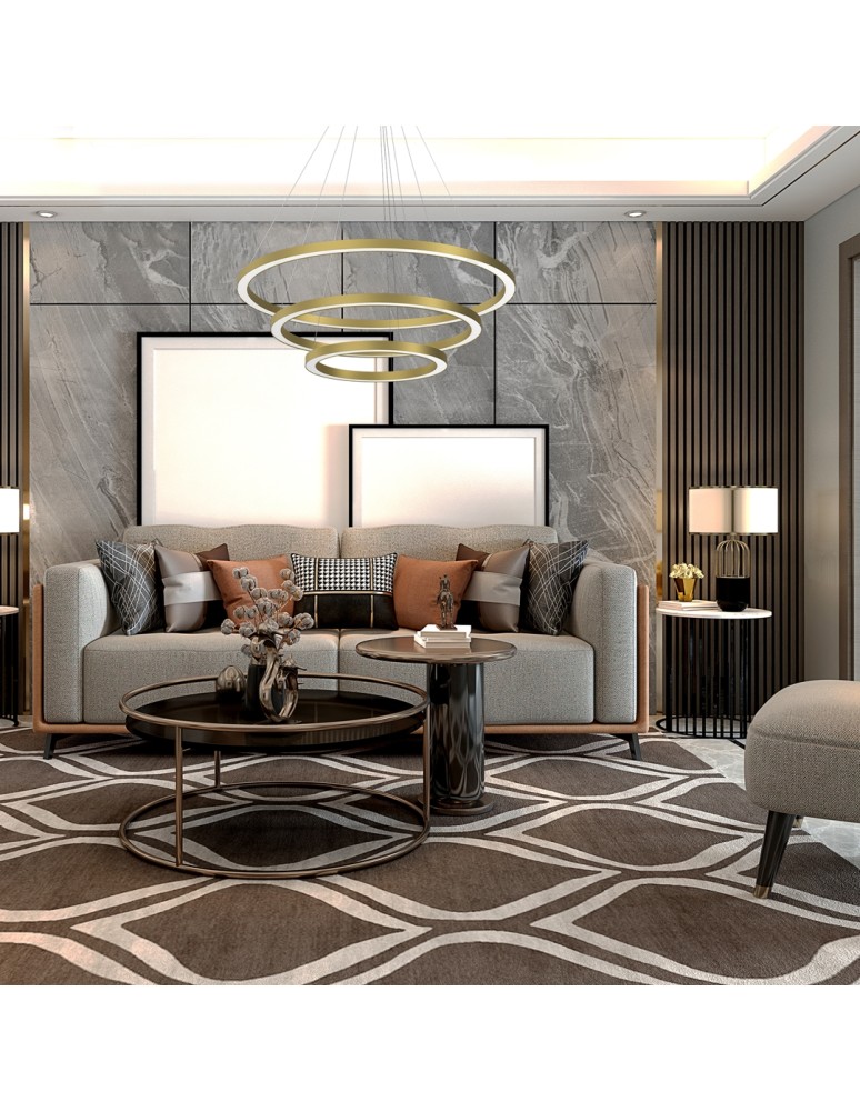 Pendant lamps circles - Milagro GALAXIA GOLD 85W LED pendant lamp ML8425 - product kolory-swiatla.pl 6