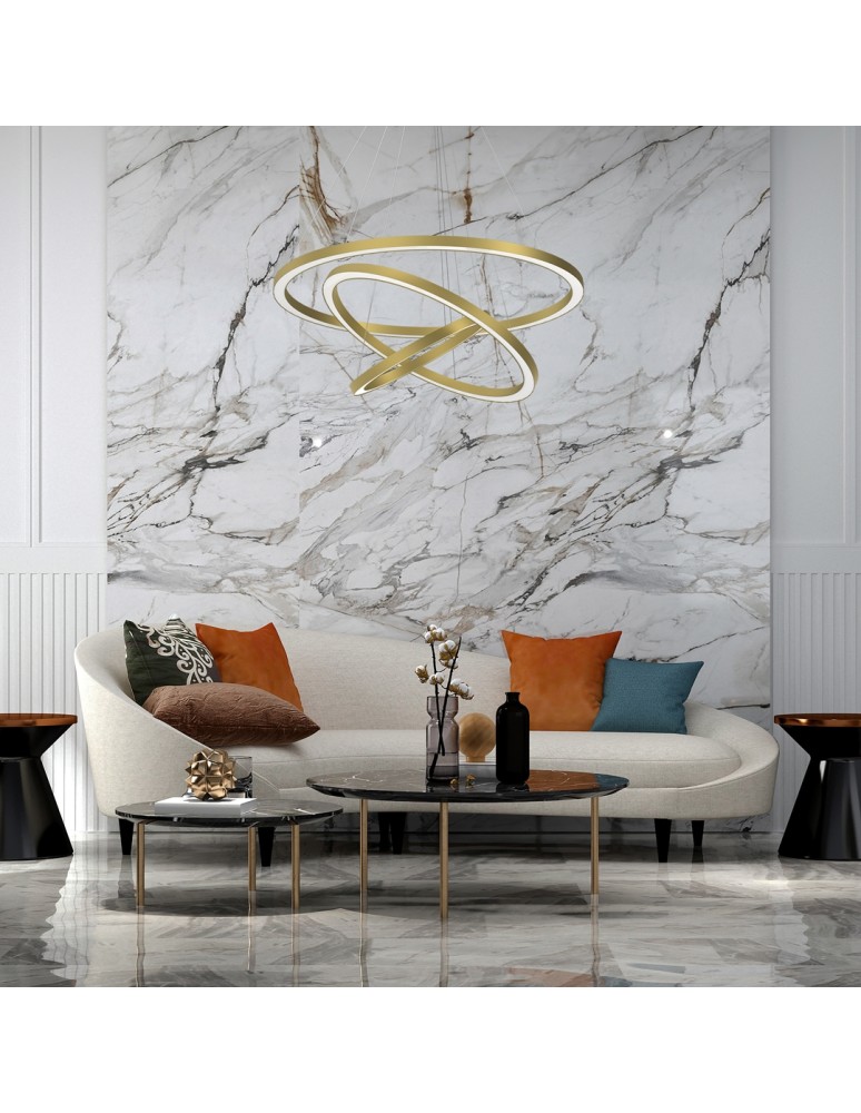 Pendant lamps circles - Milagro GALAXIA GOLD 85W LED pendant lamp ML8425 - product kolory-swiatla.pl 7