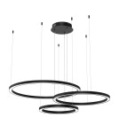 Pendant lamps circles - Milagro GALAXIA BLACK 85W LED pendant lamp ML8789 - product 1