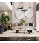 Pendant lamps circles - Milagro GALAXIA BLACK 85W LED pendant lamp ML8789 - product 4