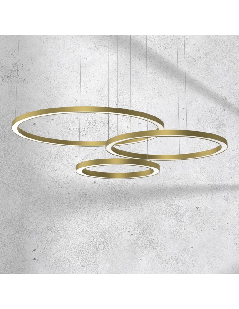 Pendant lamps circles - Milagro GALAXIA GOLD 85W LED pendant lamp ML8790 - product kolory-swiatla.pl 3