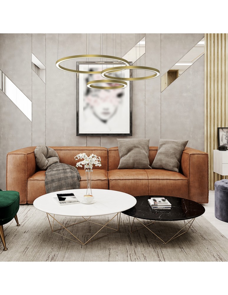 Pendant lamps circles - Milagro GALAXIA GOLD 85W LED pendant lamp ML8790 - product kolory-swiatla.pl 4