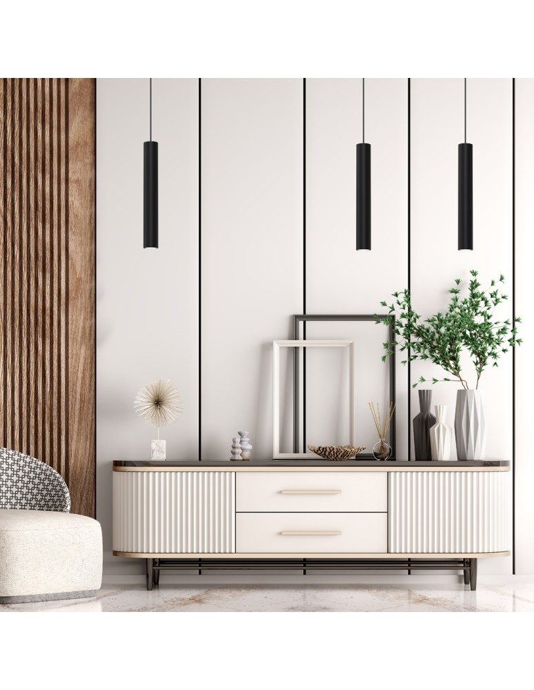 Pendant lamps - Milagro HUDSON BLACK 1xGU10 pendant lamp MLP8791 - product kolory-swiatla.pl 3