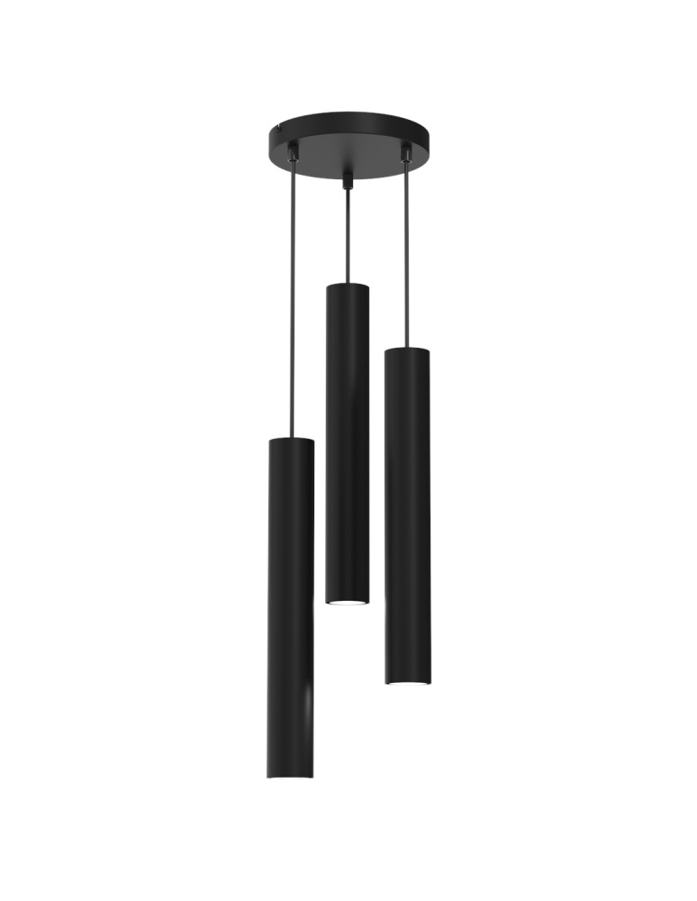 Pendant lamps - Milagro HUDSON BLACK 3xGU10 pendant lamp MLP8793 - product kolory-swiatla.pl 6