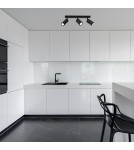 Milagro Lampa sufitowa HUDSON BLACK 3xGU10 MLP8796