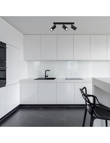 Milagro Lampa sufitowa HUDSON BLACK 3xGU10 MLP8796 - produkt 2