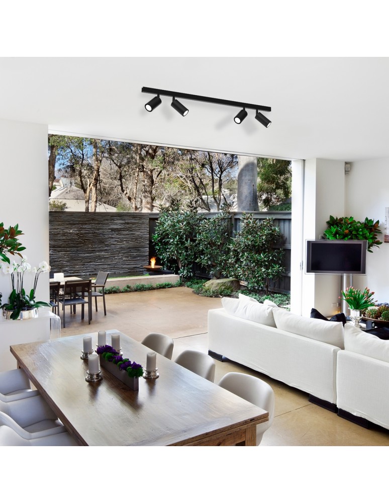 Spotlight ceiling lamps - Milagro HUDSON BLACK 4xGU10 MLP8797 ceiling lamp. - product kolory-swiatla.pl 3