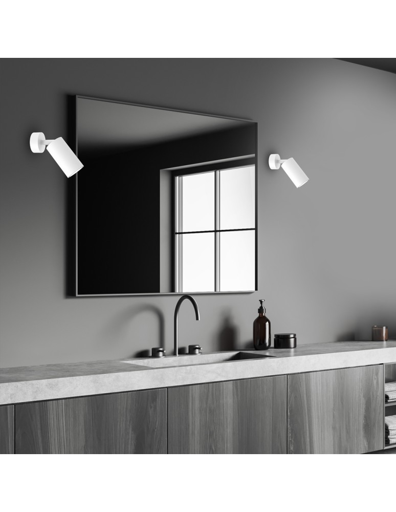 Adjustable wall lamps - Milagro Wall lamp HUDSON WHITE 1xGU10 MLP8801 - product kolory-swiatla.pl 2