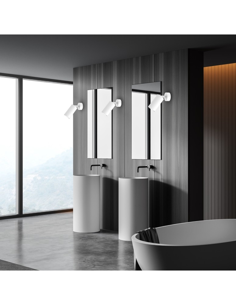 Adjustable wall lamps - Milagro Wall lamp HUDSON WHITE 1xGU10 MLP8801 - product kolory-swiatla.pl 3