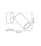 Adjustable wall lamps - Milagro Wall lamp HUDSON WHITE 1xGU10 MLP8801 - product 4