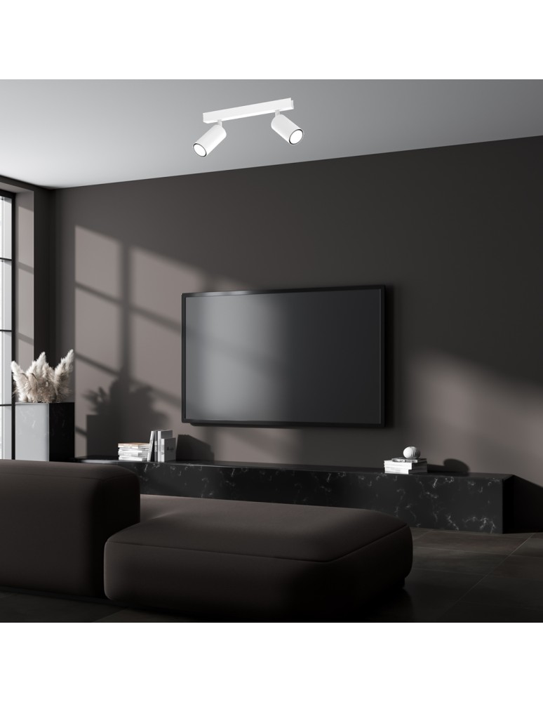 Spotlight ceiling lamps - Milagro HUDSON WHITE 2xGU10 MLP8802 ceiling lamp. - product kolory-swiatla.pl 3