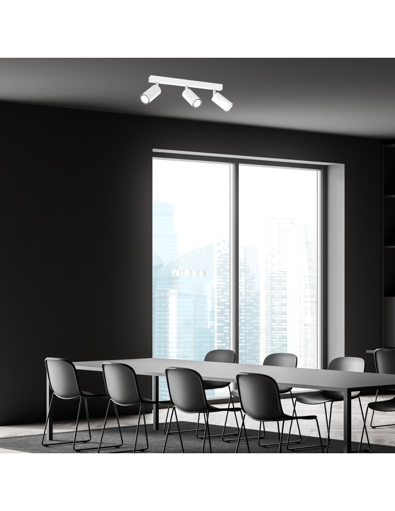Spotlight ceiling lamps - Milagro HUDSON WHITE 3xGU10 ceiling lamp MLP8803. - product kolory-swiatla.pl 3