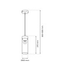 Pendant lamps - Milagro Pendant lamp ELICA 1xE27 MLP8664 - product 5