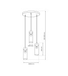 Pendant lamps - Milagro ELICA 3xE27 pendant lamp MLP8666 - product 5