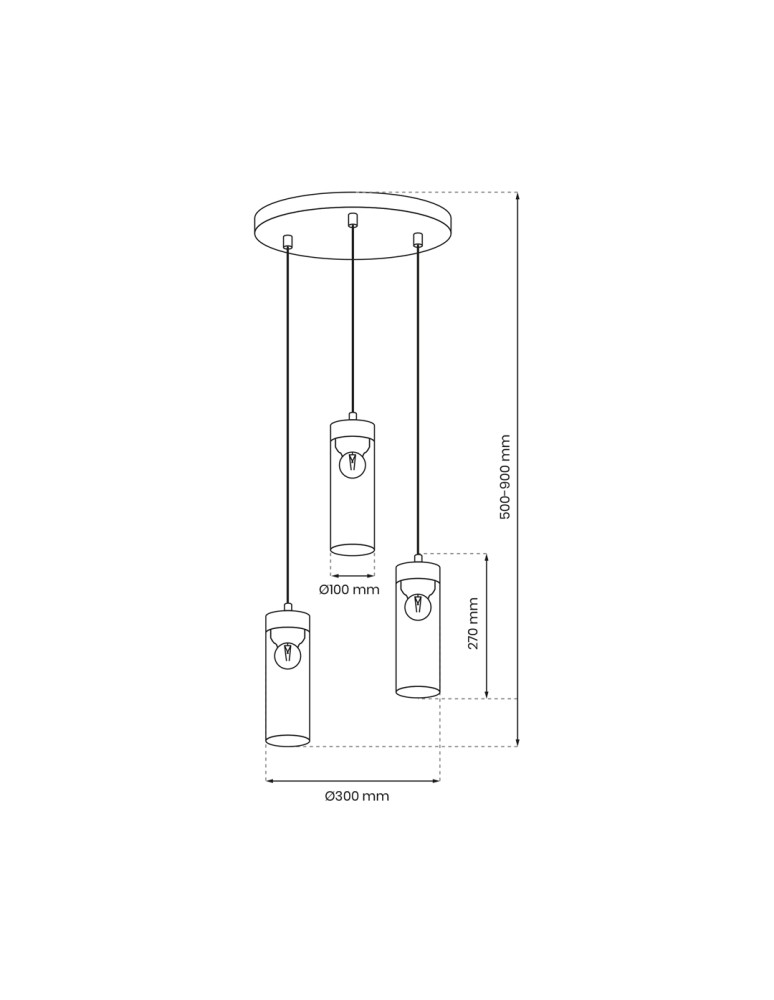 Pendant lamps - Milagro ELICA 3xE27 pendant lamp MLP8666 - product kolory-swiatla.pl 5