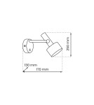 Cantilever wall lamps - Milagro LINTERNA wall lamp 1xGX53 MLP8674 - product 5