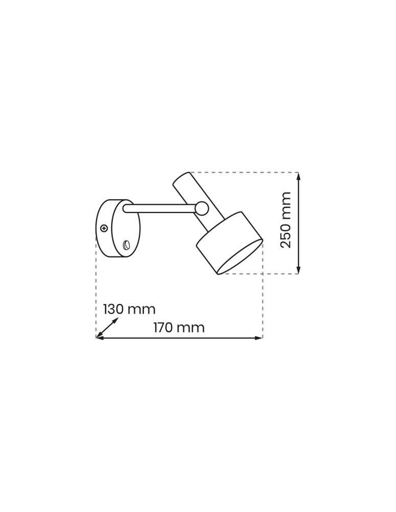 Cantilever wall lamps - Milagro LINTERNA wall lamp 1xGX53 MLP8674 - product kolory-swiatla.pl 5
