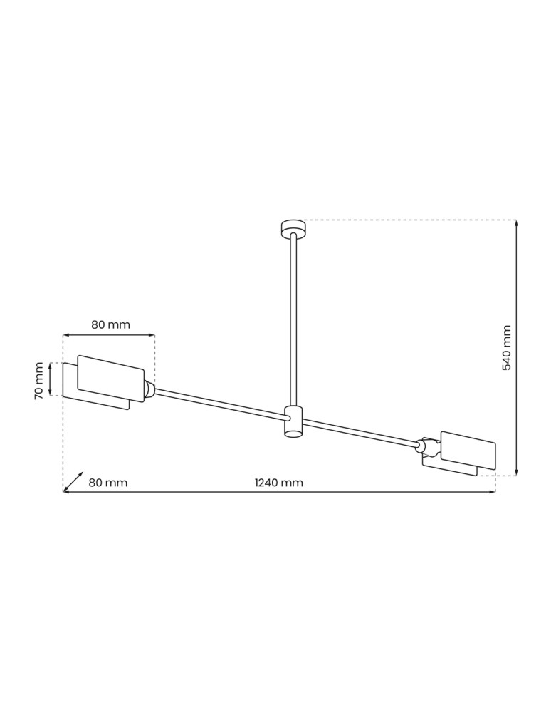 Pendant lamps - Milagro ASTRA 2xE27 ceiling lamp MLP8678 - product kolory-swiatla.pl 5