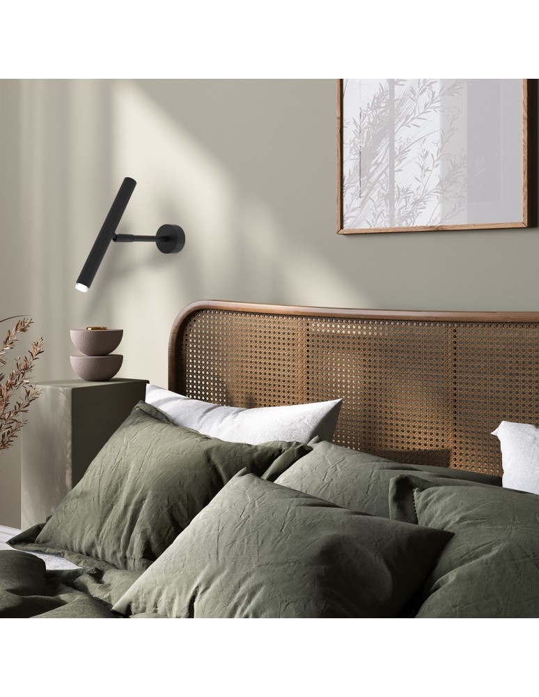 Cantilever wall lamps - Milagro Wall lamp MONZA BLACK / GOLD 1xG9 max 8W LED MLP8837 - product kolory-swiatla.pl 2