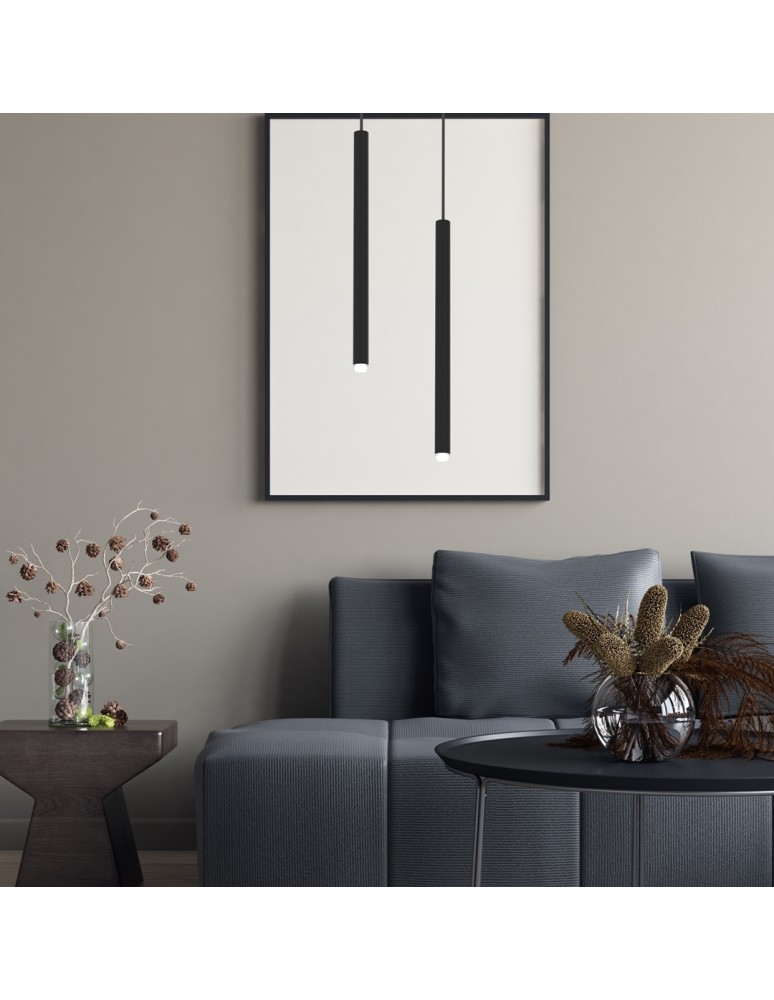 Icicle pendant lamps - Milagro MONZA BLACK pendant lamp 1xG9 max 8W LED MLP8838 - product kolory-swiatla.pl 4