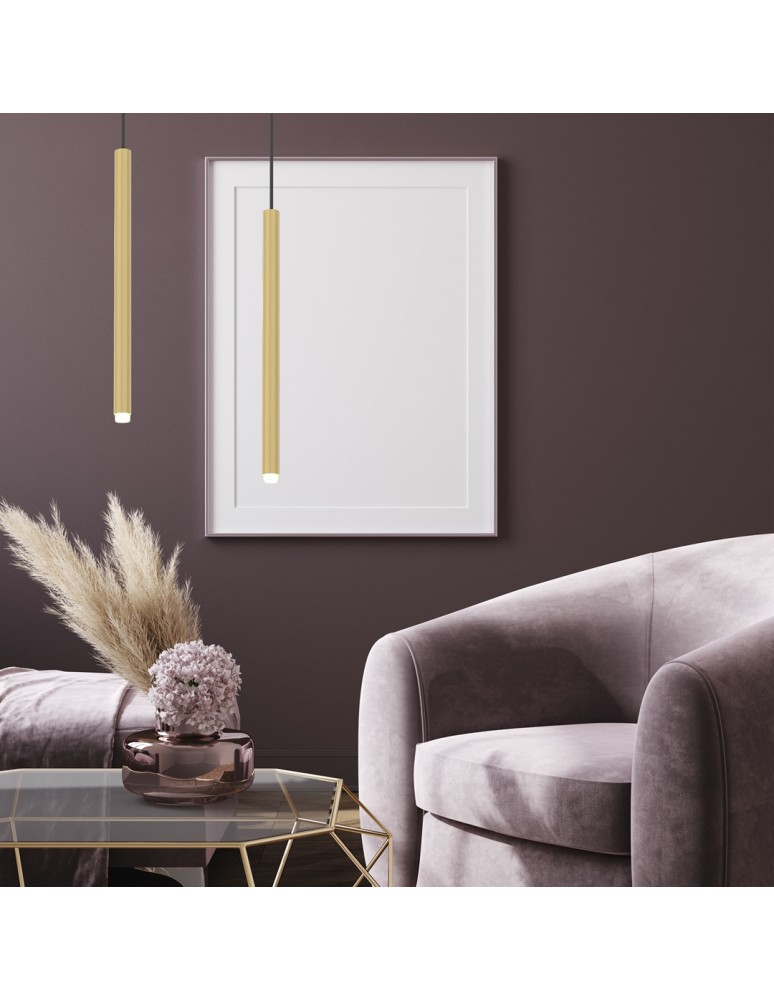 Icicle pendant lamps - Milagro MONZA BRASS pendant lamp 1xG9 max 8W LED MLP8839 - product kolory-swiatla.pl 3